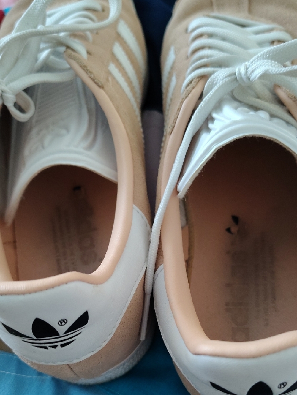 adidas Gazelle Suede Sneakers in Blush Pink & White - Picture 10 of 11